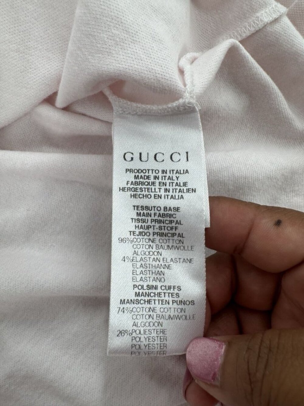 Gucci Baby Girl Light Pink Dress with Navy and Burgundy Trim Size 12M-18M - Picture 14 of 15